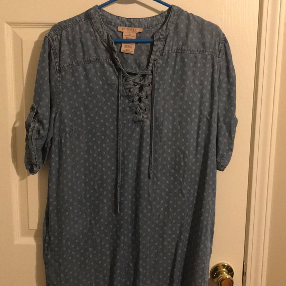 Jean pullover dress